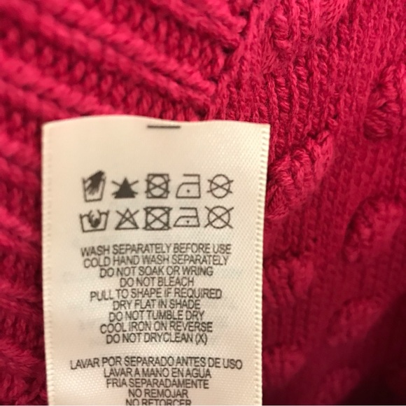 NWT Loralette plus size 3X womens crew neck long sleeve sweater raspberry - Picture 7 of 8